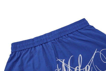 DAXUEN Oversized wide-leg cargo pants with graphic design