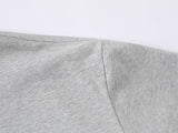 DAXUEN Oversized short-sleeve graphic t-shirt in white and grey