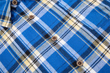 DAXUEN Relaxed-fit short-sleeved plaid button-up shirt