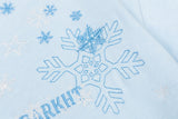 DAXUEN Men's snowflake embroidered short-sleeved t-shirt