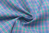 DAXUEN Casual short-sleeved plaid button-up shirt