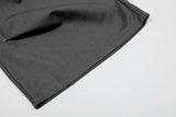 DAXUEN Cropped wide-leg trousers in black and charcoal grey