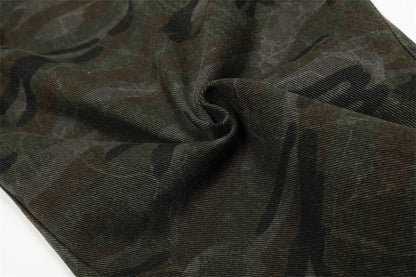 DAXUEN Wide-leg cargo pants in camouflage pattern