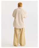 DAXUEN Oversized striped button-up shirt