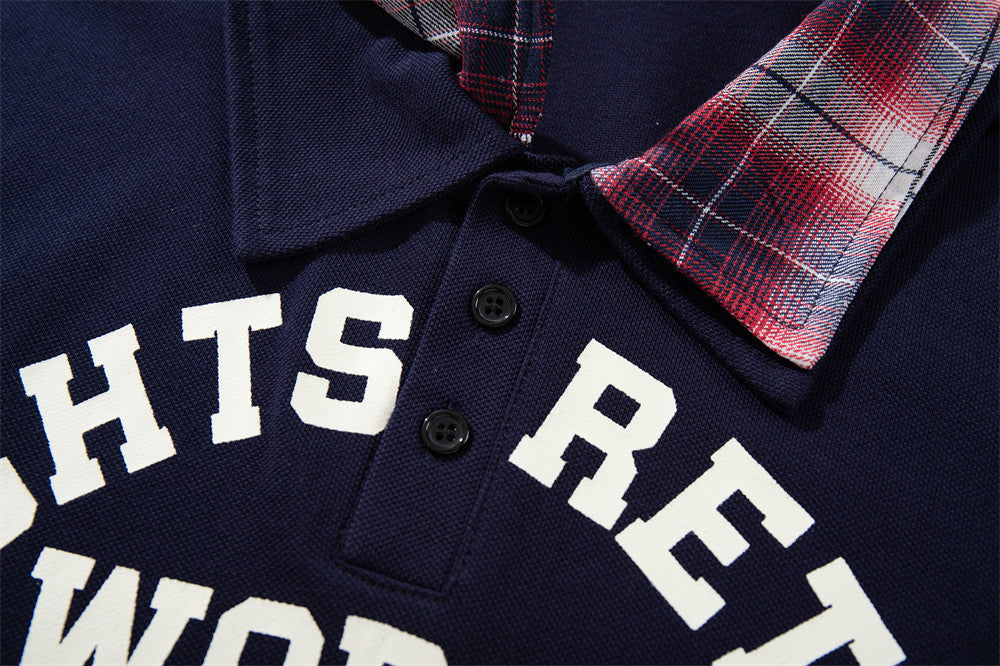 DAXUEN Short-sleeved polo shirt with graphic print