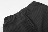 DAXUEN High-waisted wide-leg pinstriped trousers