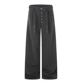 DAXUEN High-waisted wide-leg trousers in dark grey