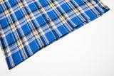 DAXUEN Relaxed-fit short-sleeved plaid button-up shirt