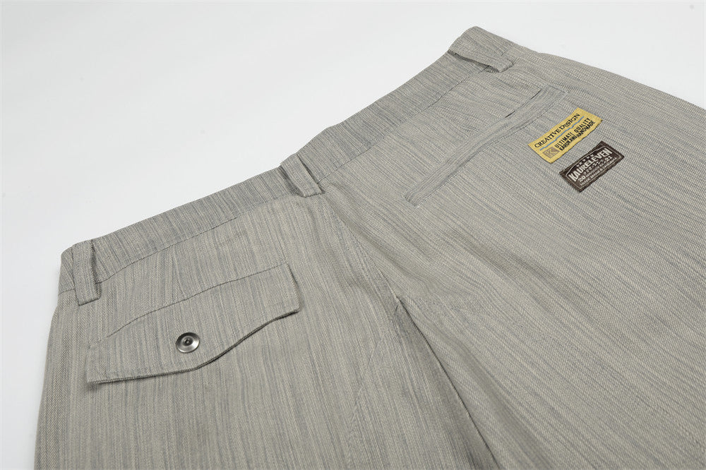 DAXUEN Wide-leg cargo pants with multiple pockets