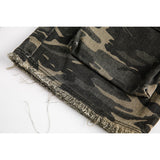 DAXUEN Men's faded camouflage cargo shorts