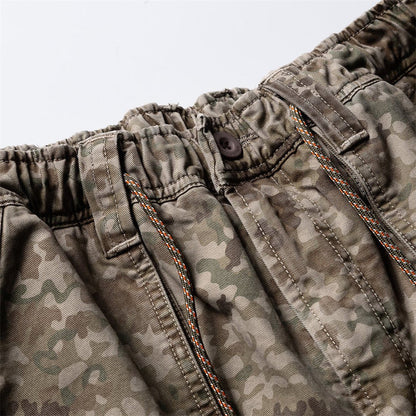 DAXUEN Loose-fitting wide-leg camouflage trousers