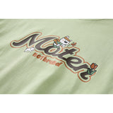 DAXUEN Short-sleeved graphic t-shirt with cat and flower design