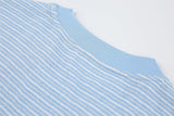 DAXUEN Striped short-sleeved relaxed-fit t-shirt