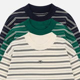 Striped Relaxed-Fit Long Sleeve T-Shirt