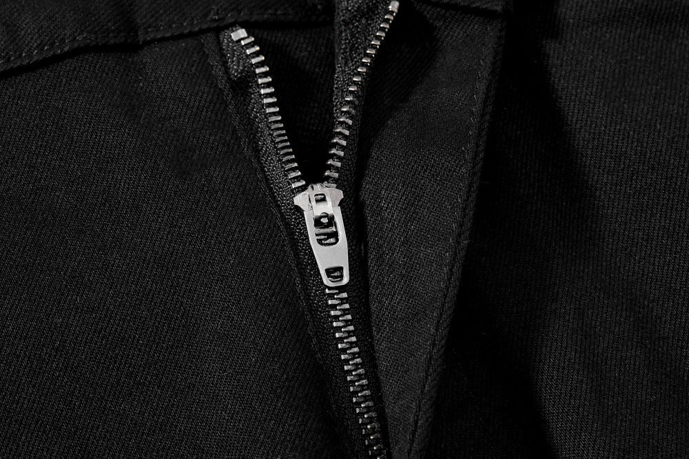 DAXUEN Solid black flared cargo pants