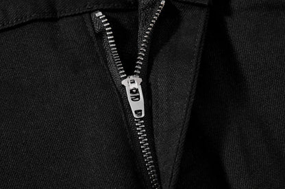 DAXUEN Solid black flared cargo pants