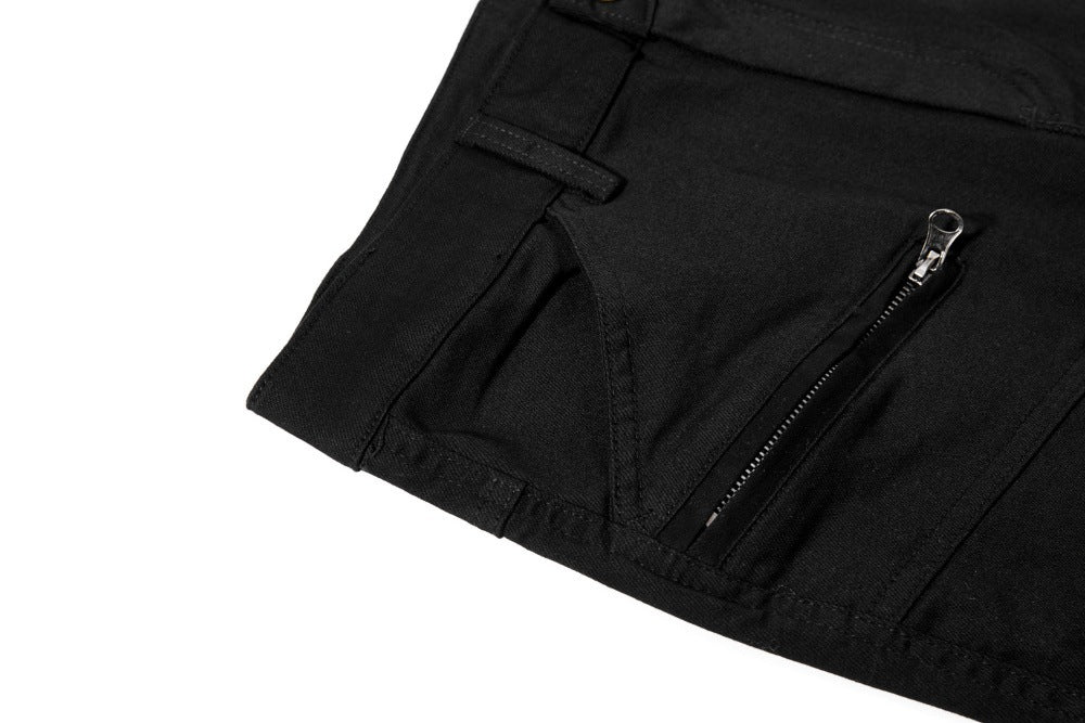 DAXUEN Solid black flared cargo pants