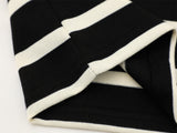DAXUEN Striped crew neck t-shirt with embroidered text