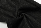 DAXUEN Wide-leg raw denim jeans in dark grey