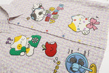 DAXUEN Short-sleeved collared shirt with cartoon cat embroideries