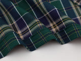 DAXUEN Plaid button-down shirt with embroidery