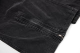 DAXUEN Punk distressed wide-leg overalls
