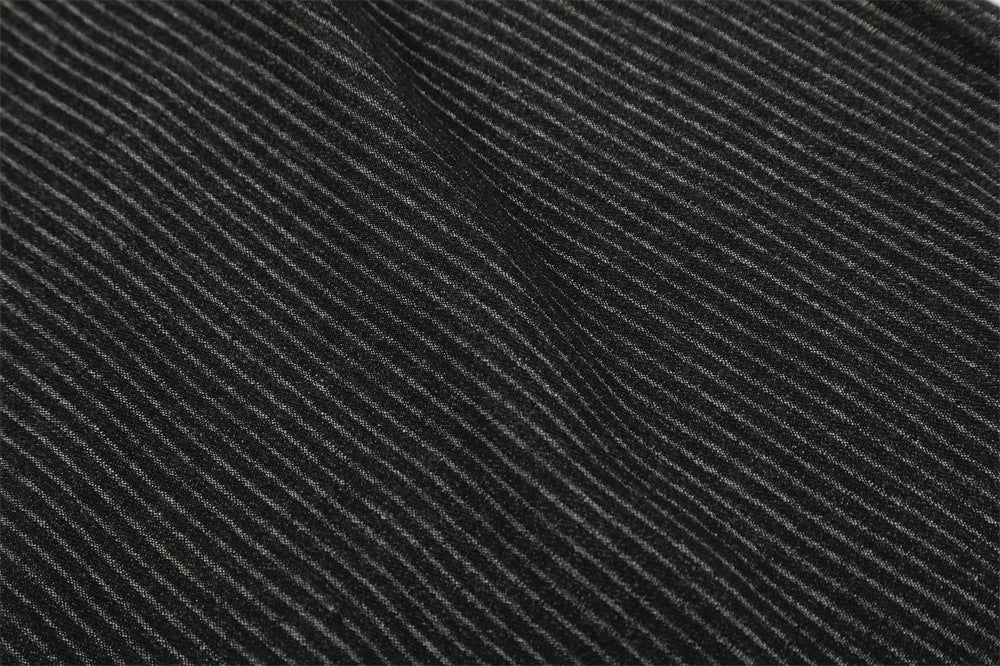 DAXUEN Wide-leg pinstripe trousers in dark charcoal grey