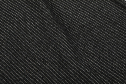 DAXUEN Wide-leg pinstripe trousers in dark charcoal grey