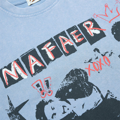 DAXUEN Distressed graphic short-sleeve t-shirt