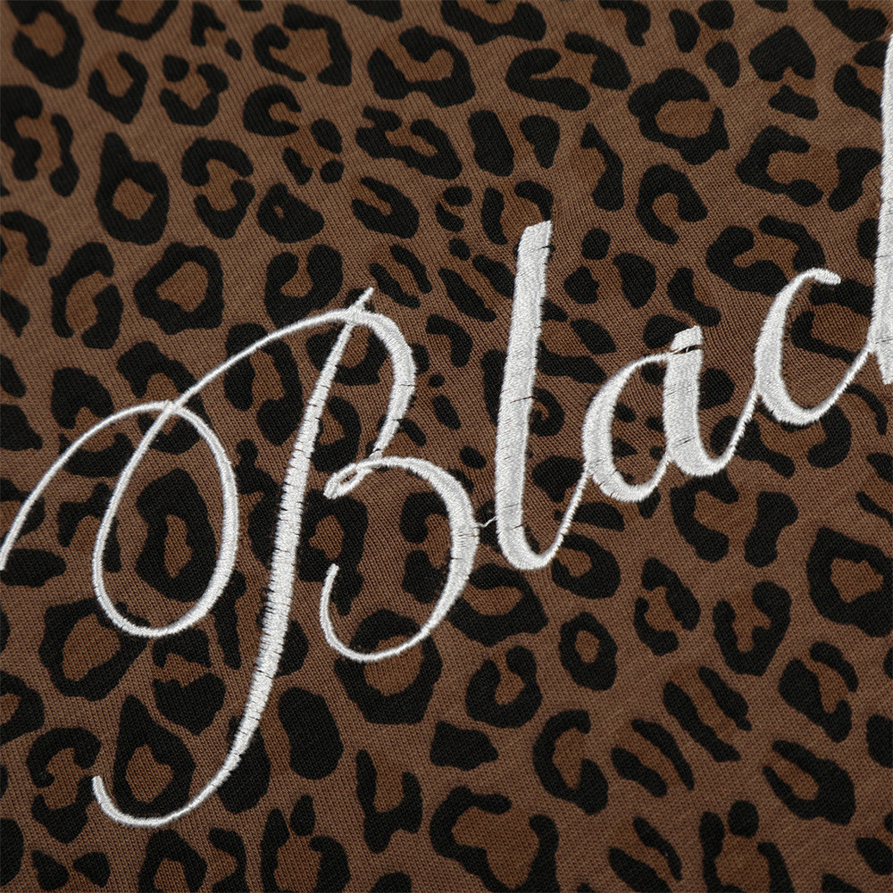 DAXUEN Leopard print short-sleeved polo shirt