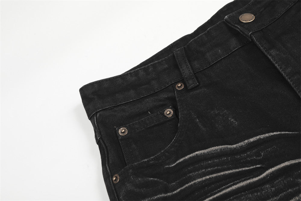 DAXUEN Faded wide-leg jeans in washed denim finishes
