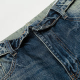 DAXUEN Wide-leg denim jeans with a faded finish