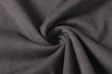 DAXUEN Asymmetrical panel t-shirt in charcoal grey and dark waffle knit