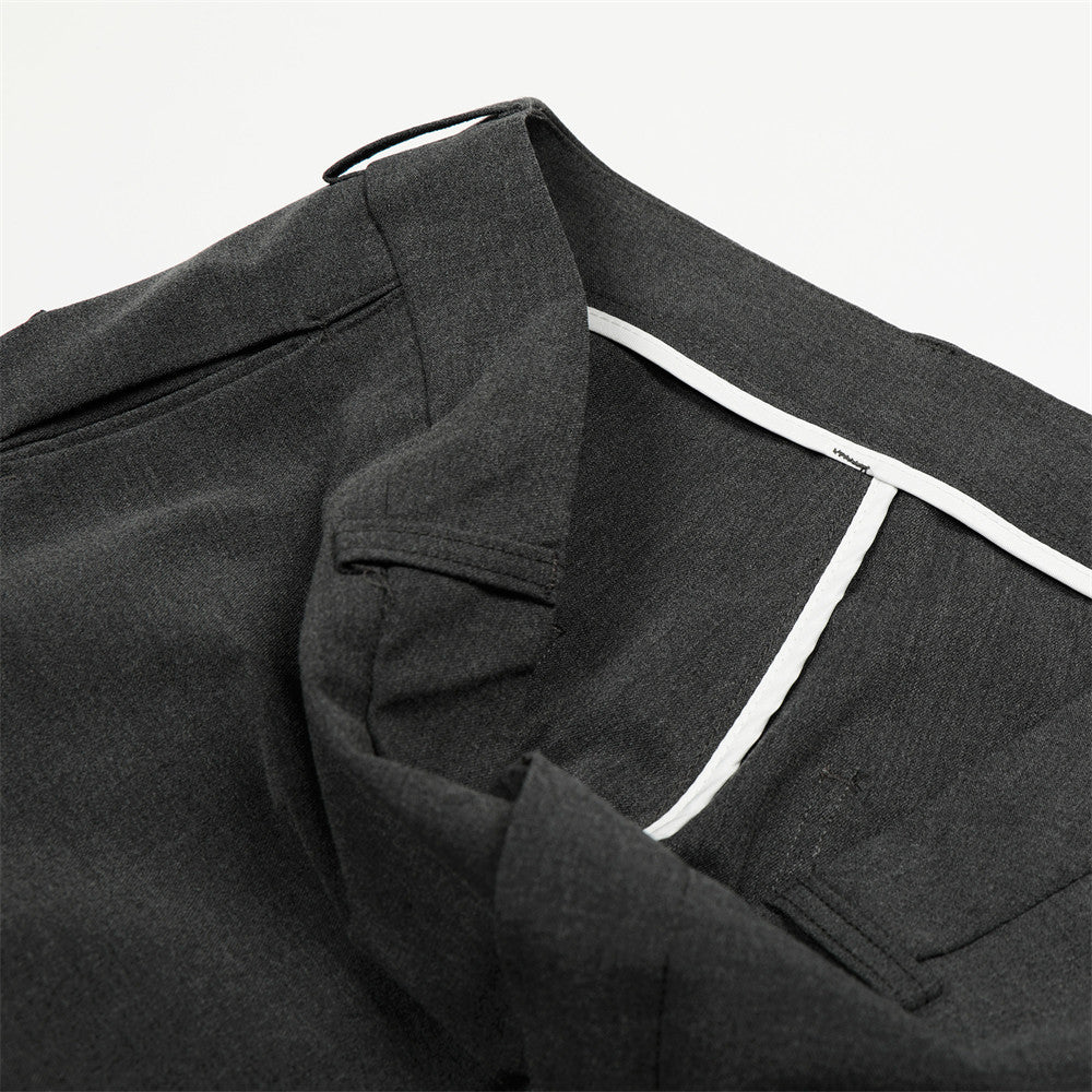 DAXUEN High-waisted wide-leg palazzo pants in dark grey and black