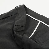 DAXUEN High-waisted wide-leg palazzo pants in dark grey and black
