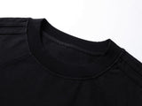 DAXUEN Distressed graphic dog print short-sleeved T-shirt