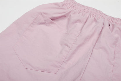 DAXUEN Wide-leg balloon pants with sash and embroidery