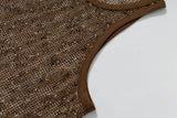 DAXUEN Sheer sleeveless tank top in mesh fabric