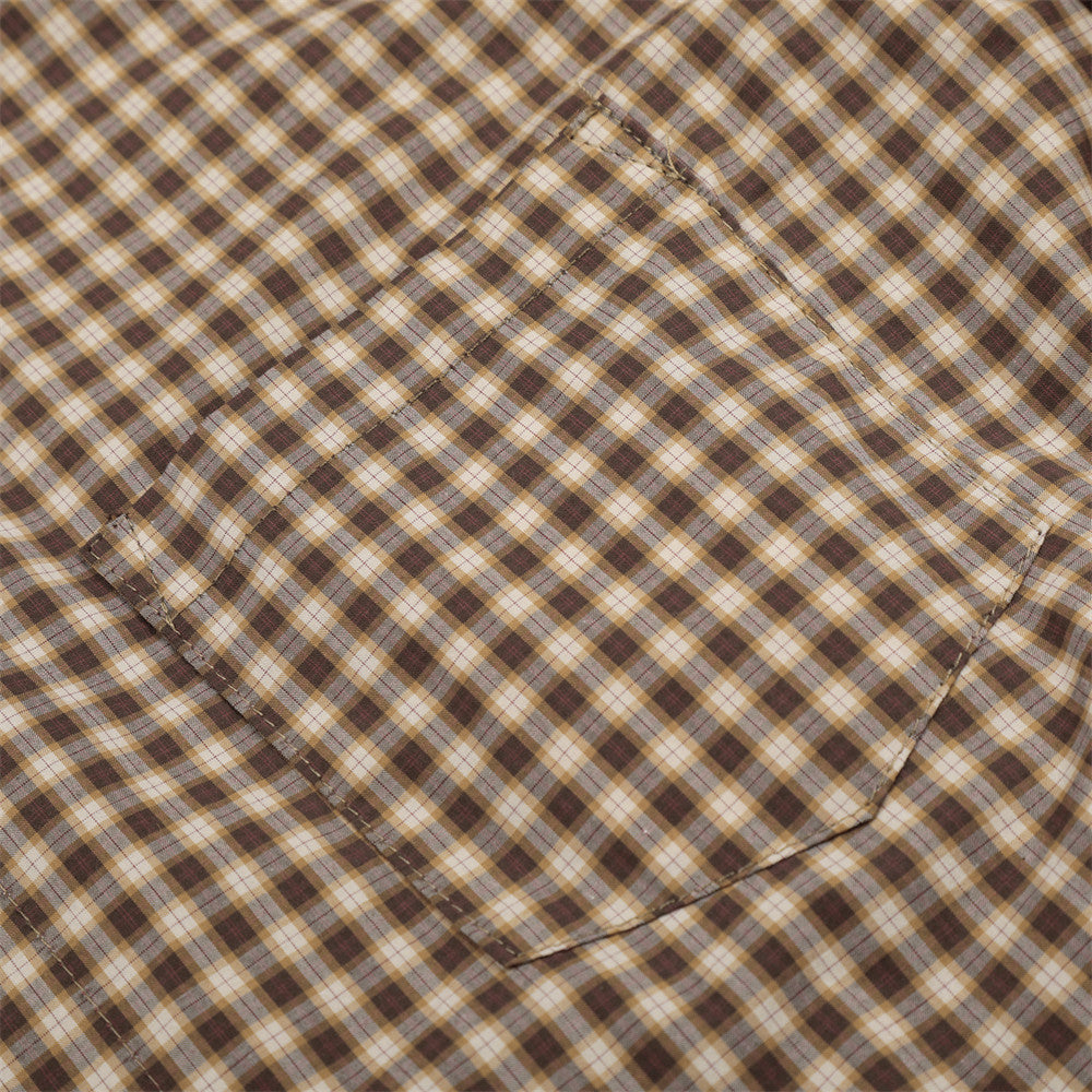 DAXUEN Checked button-up shirt with short sleeves
