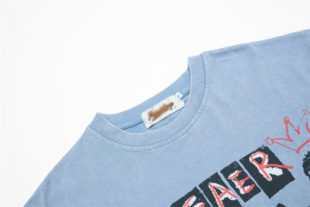 DAXUEN Distressed graphic short-sleeve t-shirt