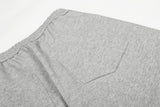 DAXUEN Wide-leg trousers with pleated design and adjustable hem