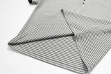 DAXUEN Short sleeve striped shirt with mandarin collar