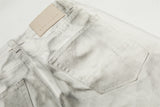 DAXUEN Wide-leg jeans with ruched texture and washed finish