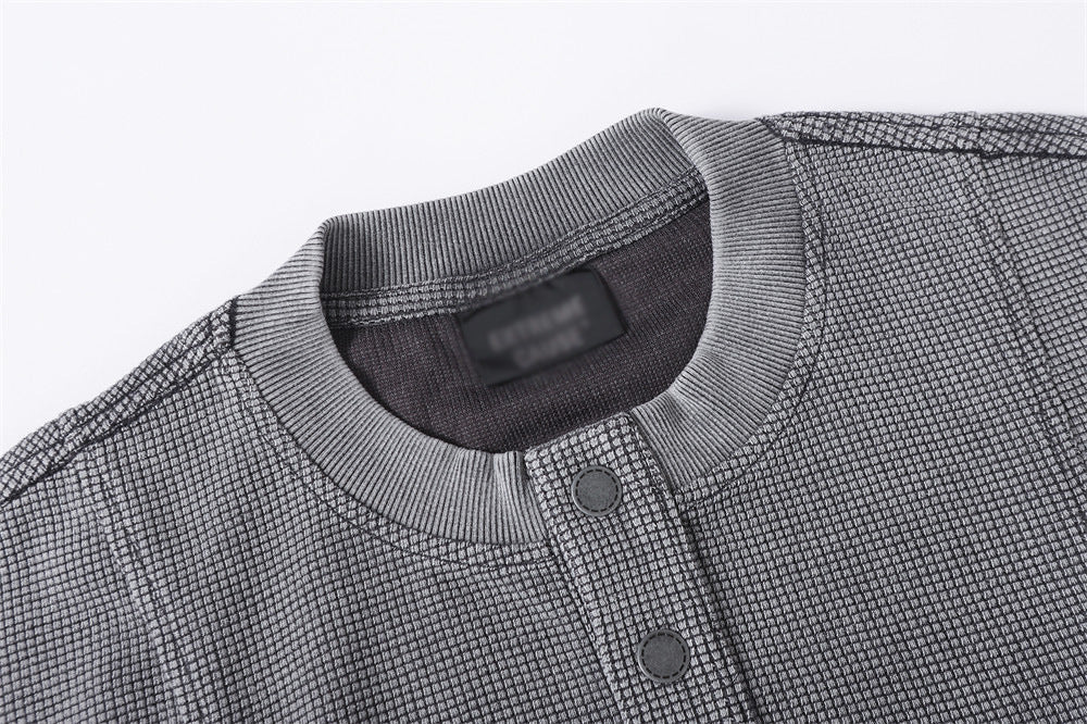 DAXUEN Relaxed oversized short-sleeve top with zippered pockets