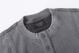 DAXUEN Relaxed oversized short-sleeve top with zippered pockets