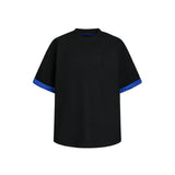 DAXUEN Layered contrast color short-sleeved t-shirt