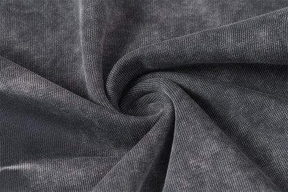 DAXUEN Distressed oversized short-sleeved t-shirt in grey