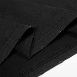 DAXUEN Black oversized T-shirt with distressed graphics