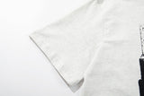 DAXUEN Short-sleeved monochrome graphic T-shirt