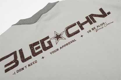 DAXUEN Oversized short-sleeve graphic t-shirt with contrast stitching